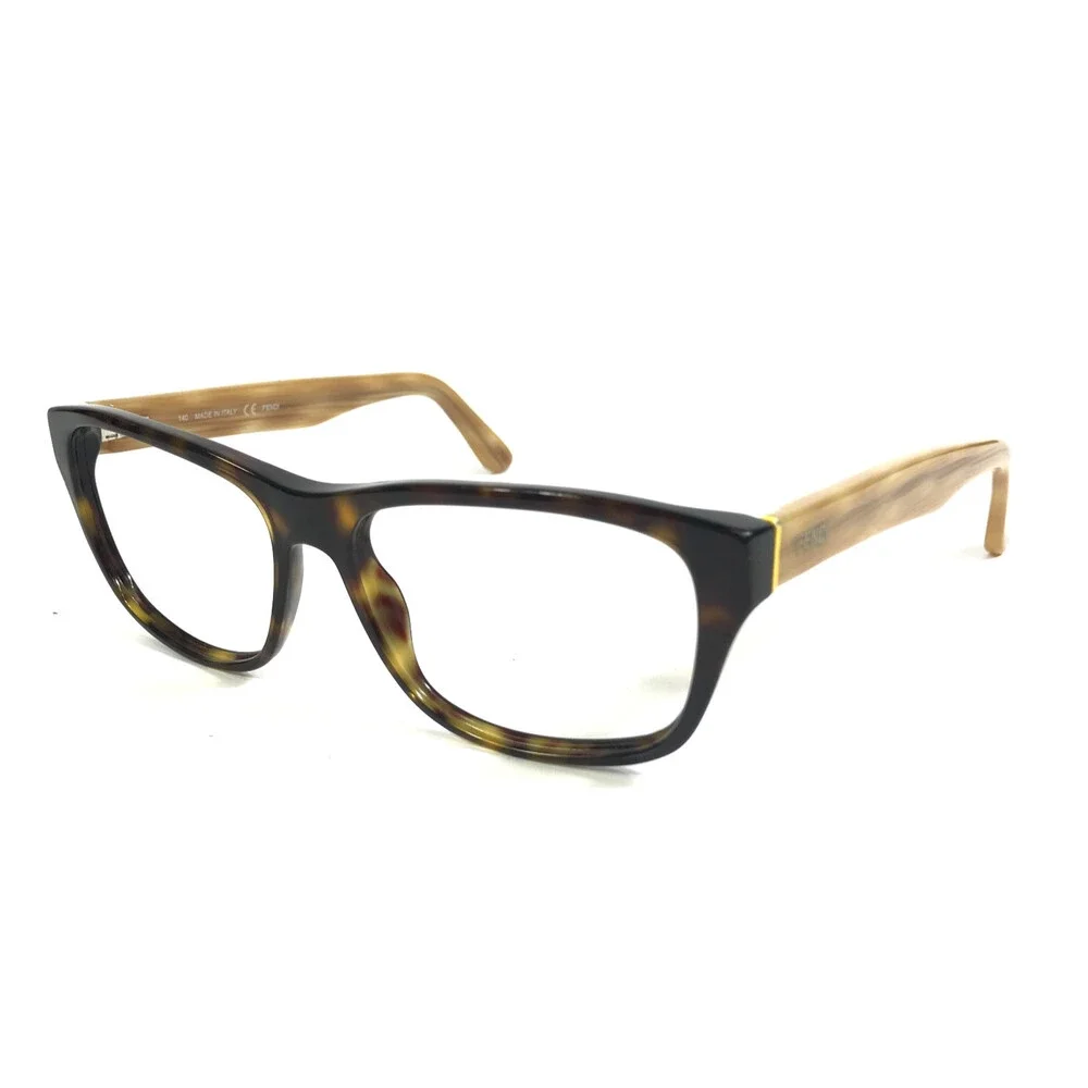 Fendi Eyeglasses Frames F1026 215 Tortoise Brown Rectangle Full Rim 53-16-140